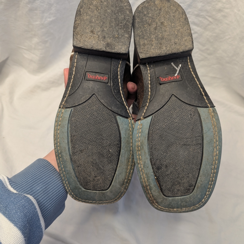 Laredo Women 5666 Isla Inlay Embroidery Square Toe Cowboy Blue Boot Size 8.5 - Picture 7 of 8